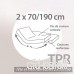 Linnea Protège Matelas imperméable 2x70x190 cm Antony Spécial lit articulé TPR Molleton enduction Acrylique - B008OSZXP2